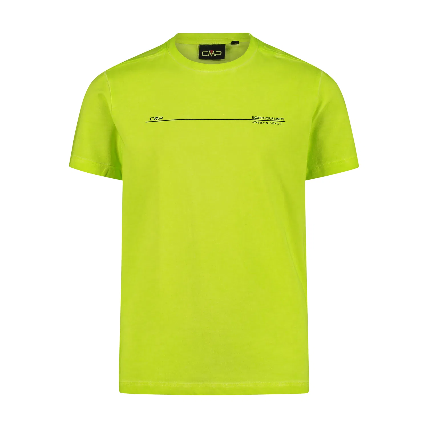 Детская футболка с принтом Kid T-Shirt Cmp, Grun Fluoreszierendes Hellgelb