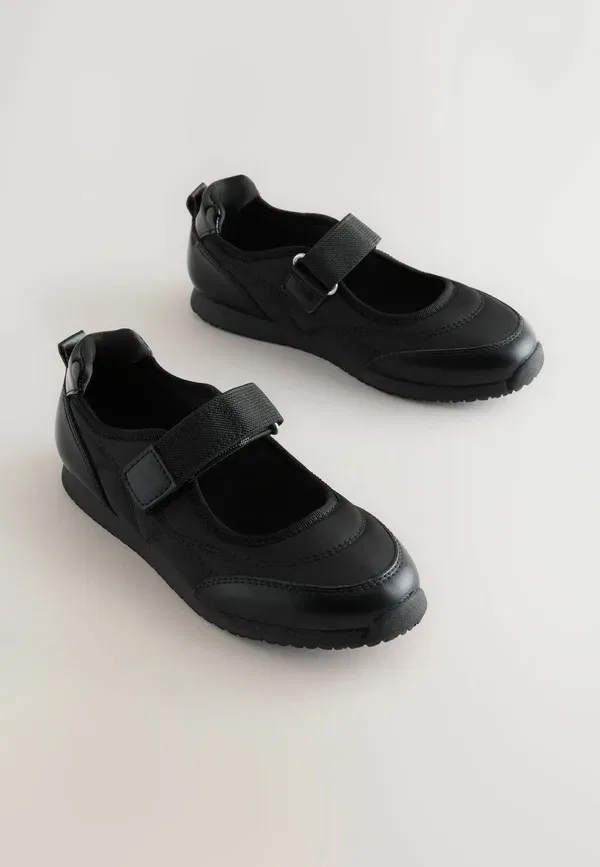 Кроссовки с ремешком на липучке Mary Jane Sporty Trainers Next, черный — фото 2