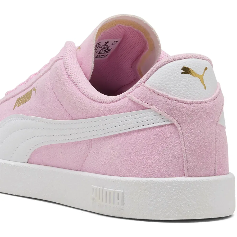 Детские кроссовки для девочек с замшевым верхом Puma Club II, Pink — фото 4