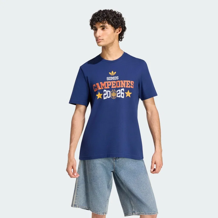 Спортивная футболка ADIDAS PERFORMANCE Performance Shirt 'FEF A WIN26' темно-синего цвета — фото 2