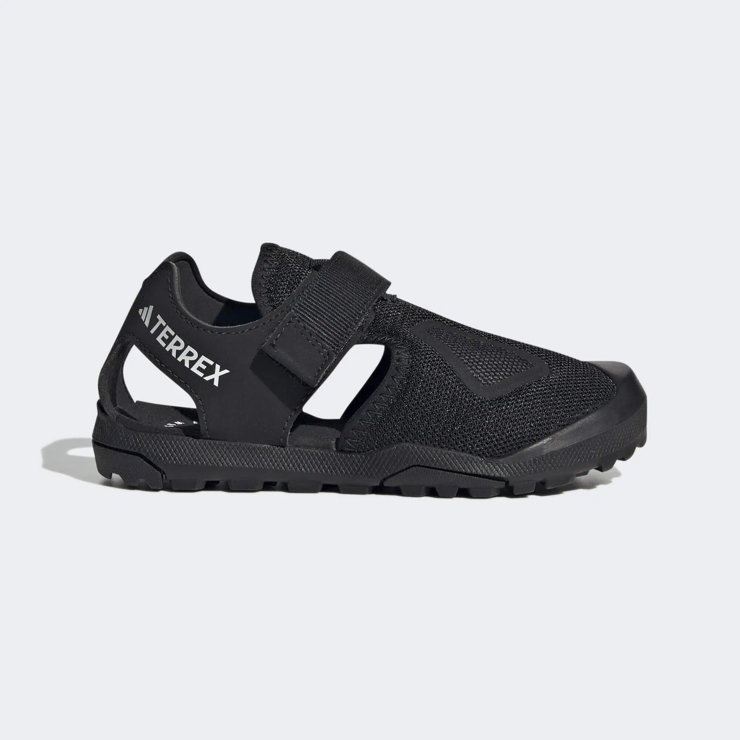 Детские сандалии с закрытым носком Terrex Captain Toey 2.0 Adidas, Schwarz / Weiss — фото 2
