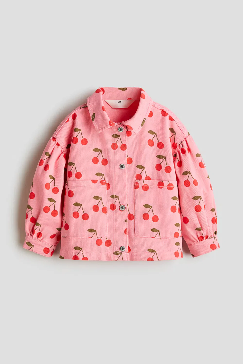Твиловая куртка с принтом H&M, Rosa/Kirschen