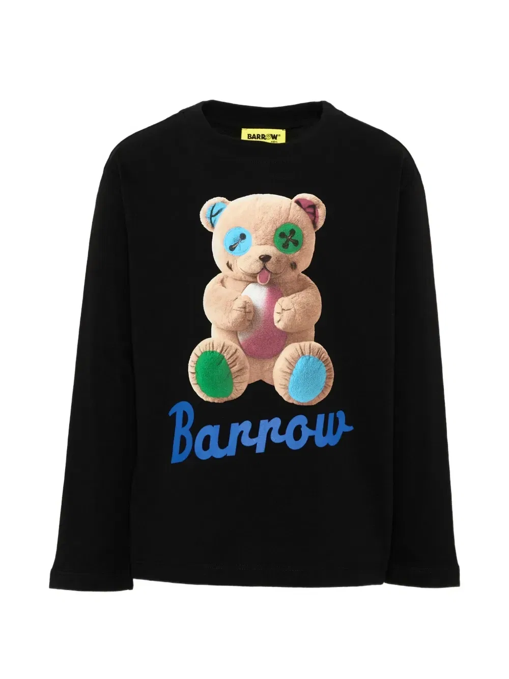Футболка с длинными рукавами и принтом в виде плюшевого мишки Barrow Kids, черный
