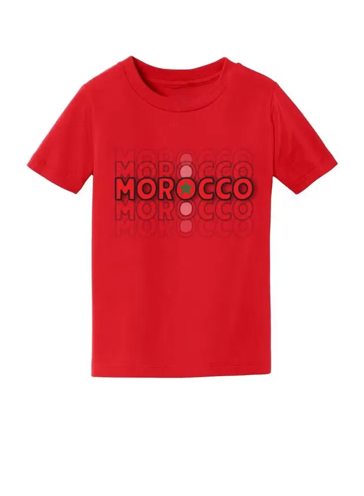 Футболка с принтом Morocco Printshop4Me, красный — фото 3