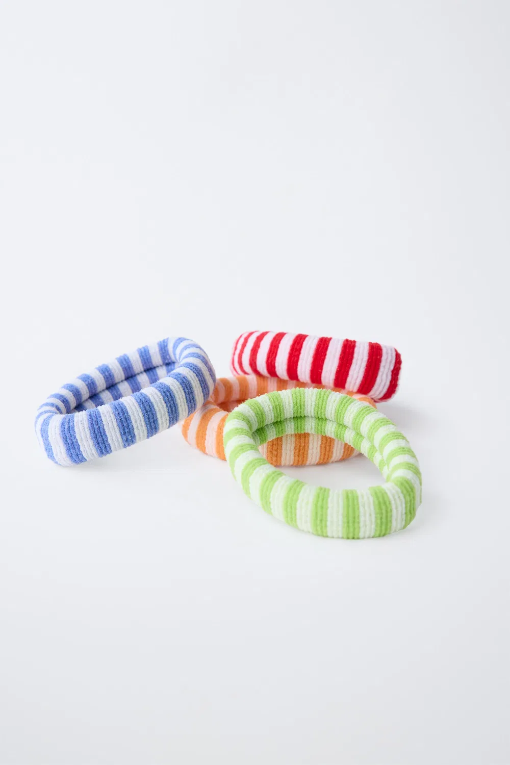 Набор из 4 полосатых резинок для волос ZARA, Multicoloured — фото 3