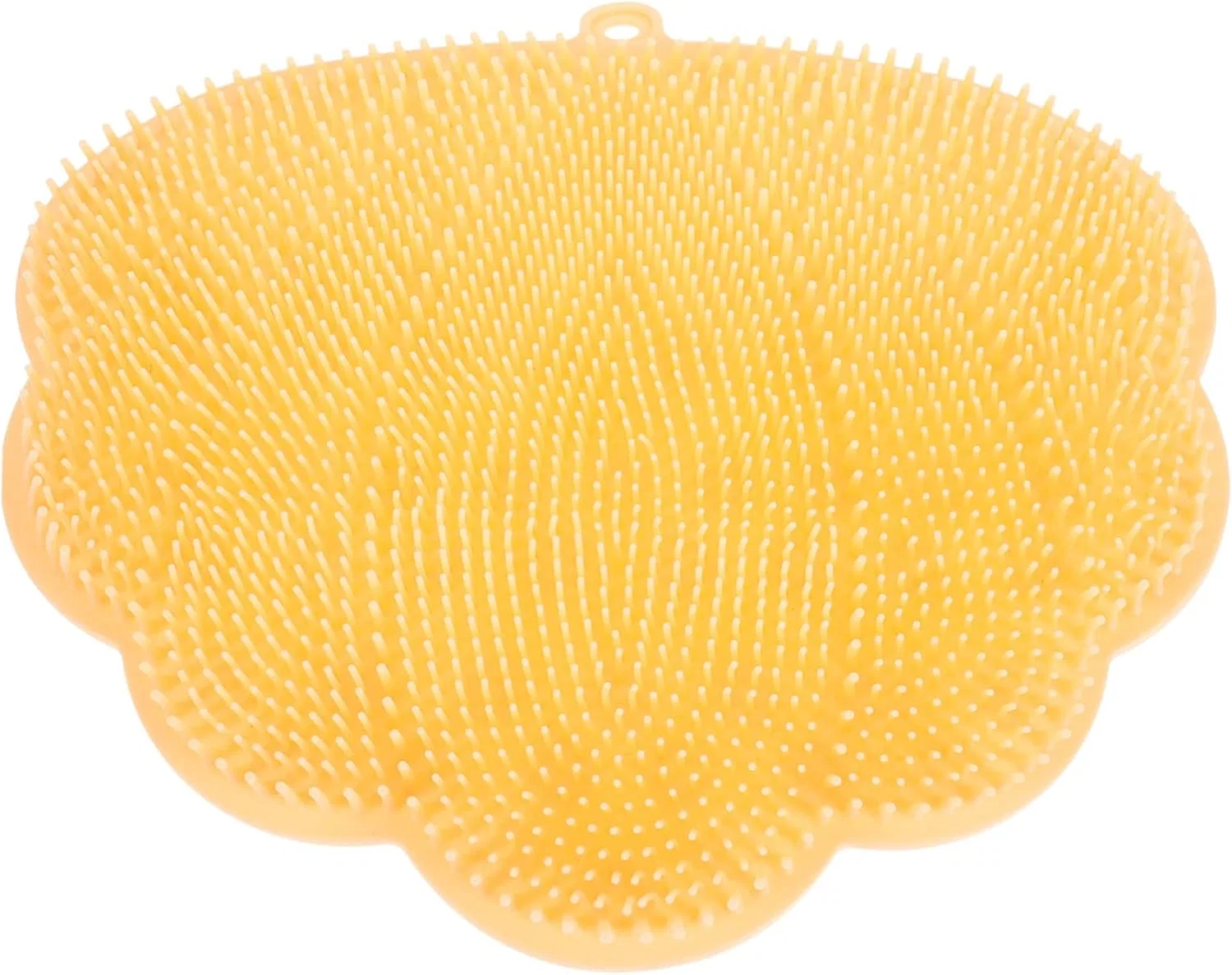 Силиконовая щетка для ног и спины Alipis, 29x26x2 см, желтый