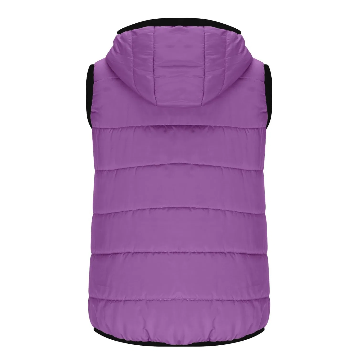 Женский жилет с принтом цветов Winter Down Jacket, purple — фото 4