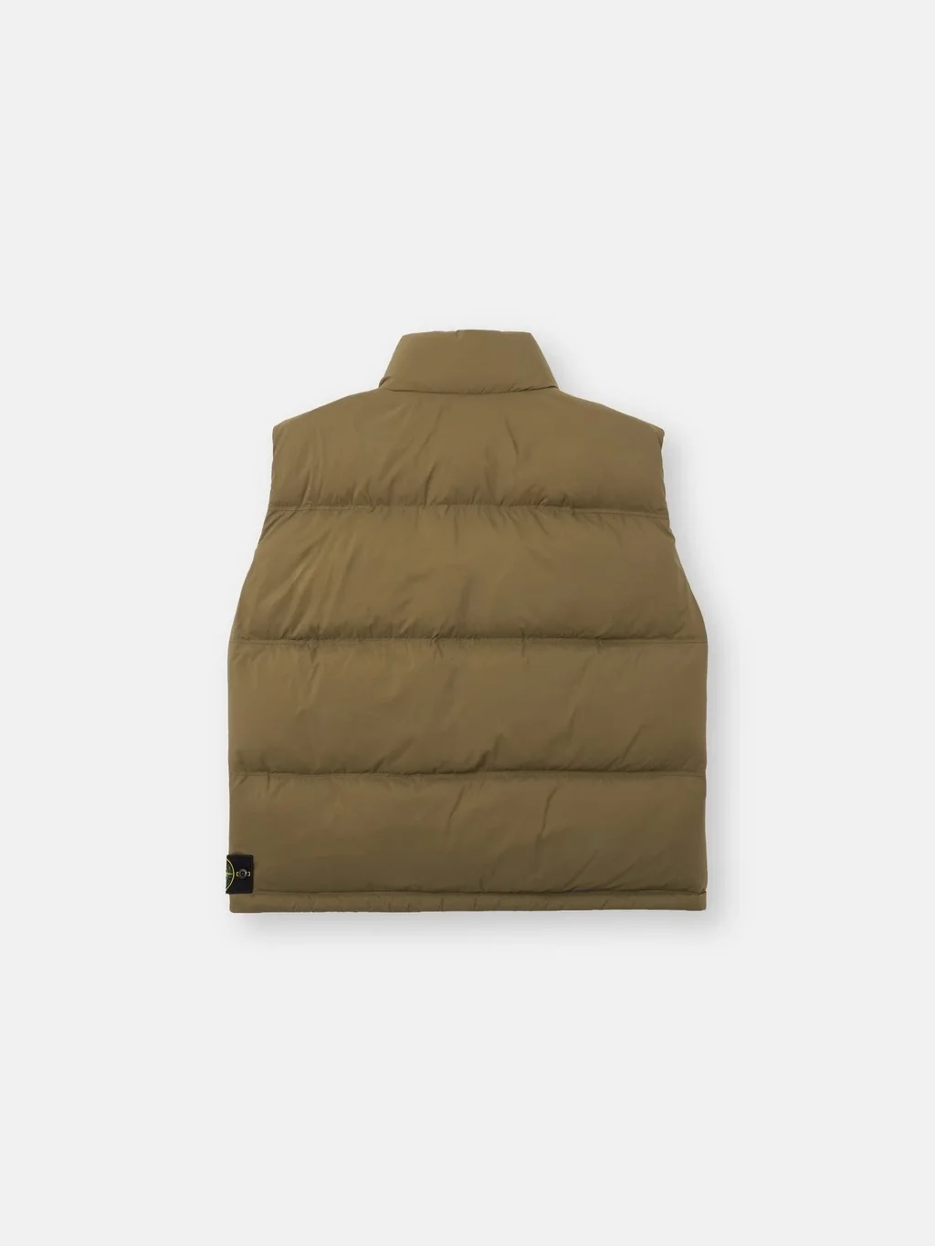 Мужской пуховой жилет Stone Island Lightweight With Zip Pockets, военный зеленый — фото 4