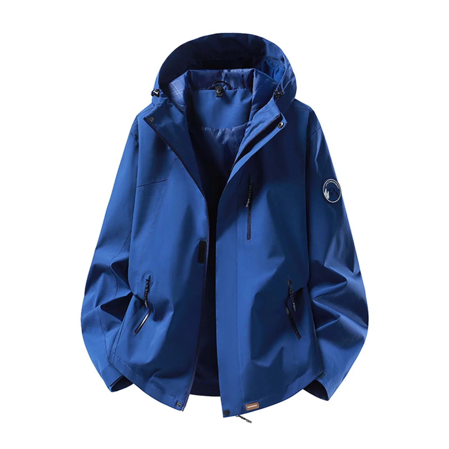 Детская ветровка с капюшоном, немодельная, прямого кроя, Windbreaker Jackets, WARRIOR, Distant Mountain Blue