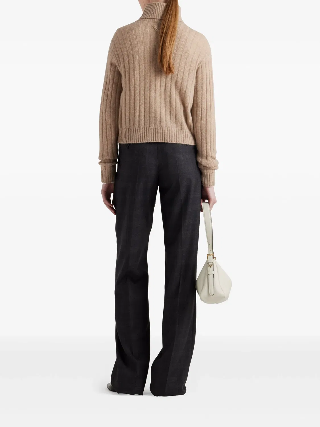 Джемпер из переработанного кашемира Prada, нейтральные — фото 2