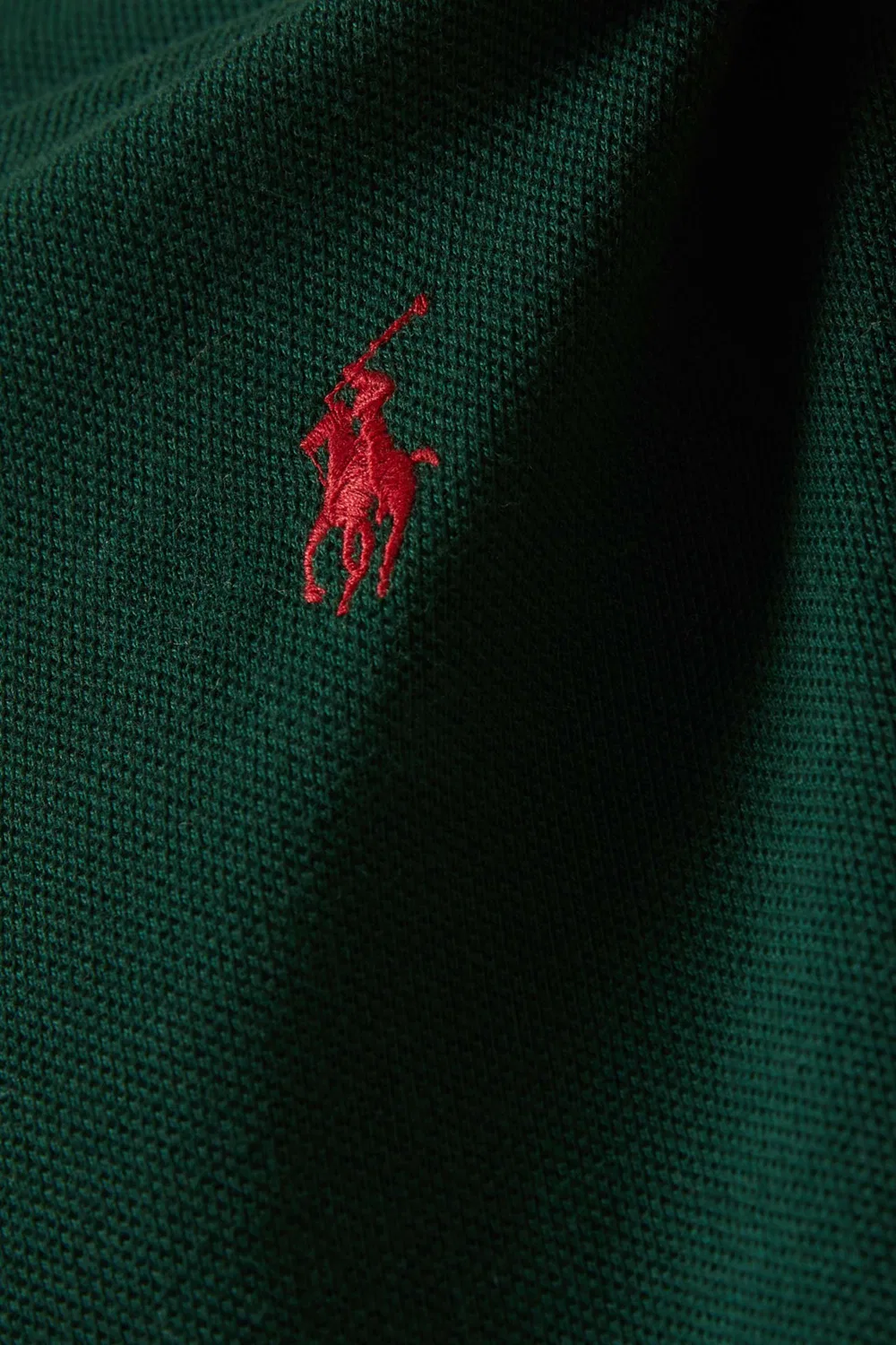 Поло с принтом Custom Slim Fit Polo Ralph Lauren, зеленый — фото 4