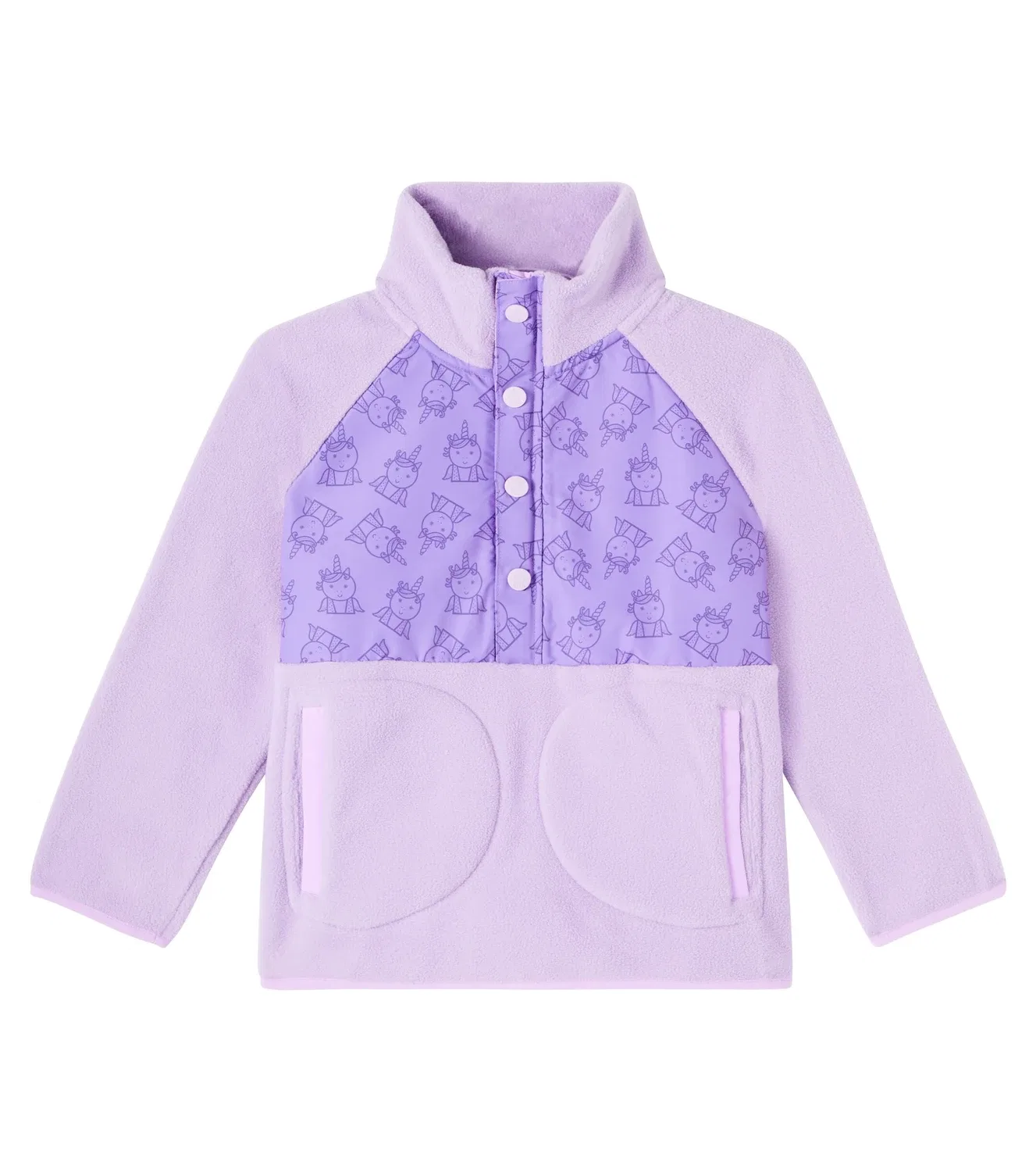 Флисовая куртка с принтом Sparkle The Unicorn Roarsome, фиолетовый