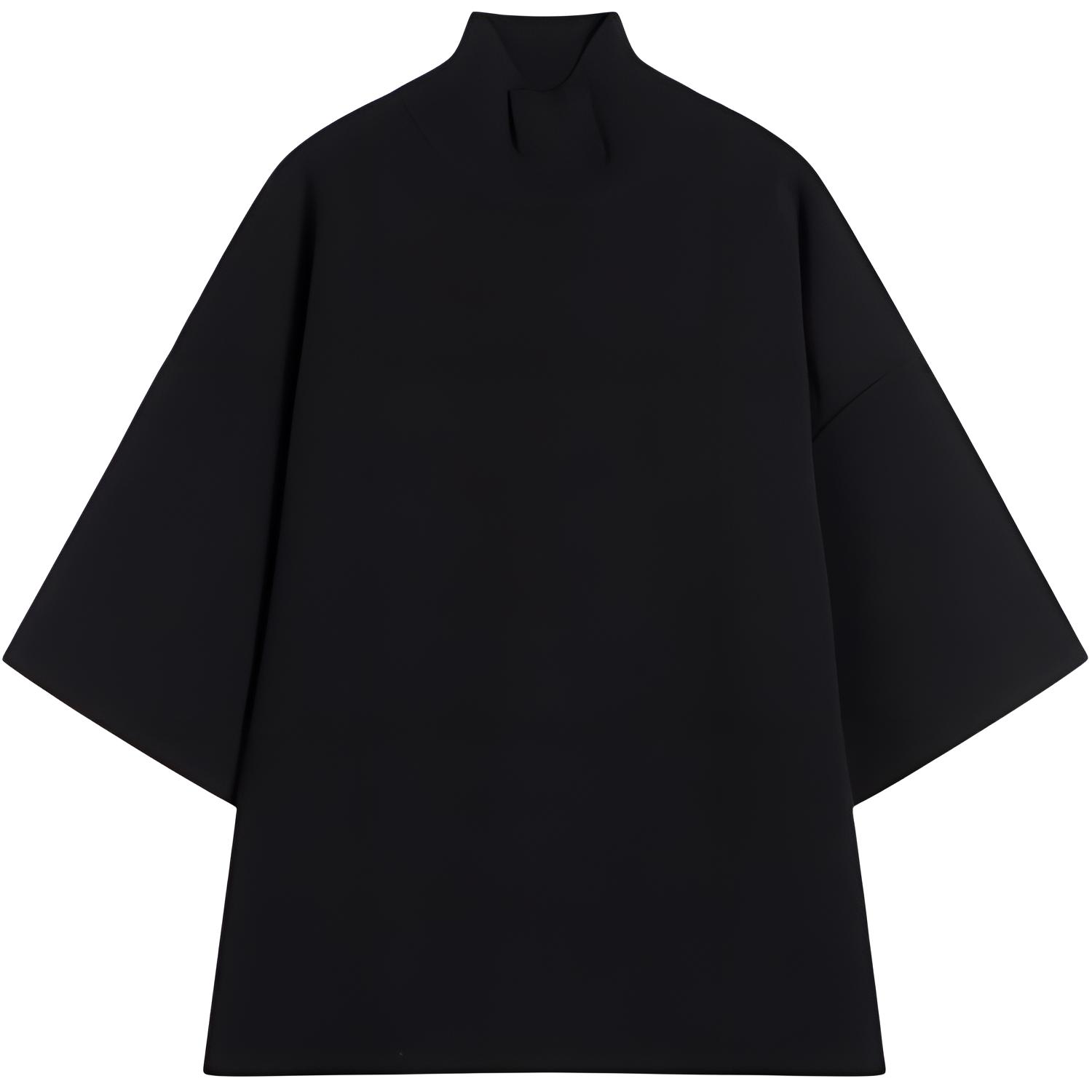 

Топ High neck T shirt THEORY, черный