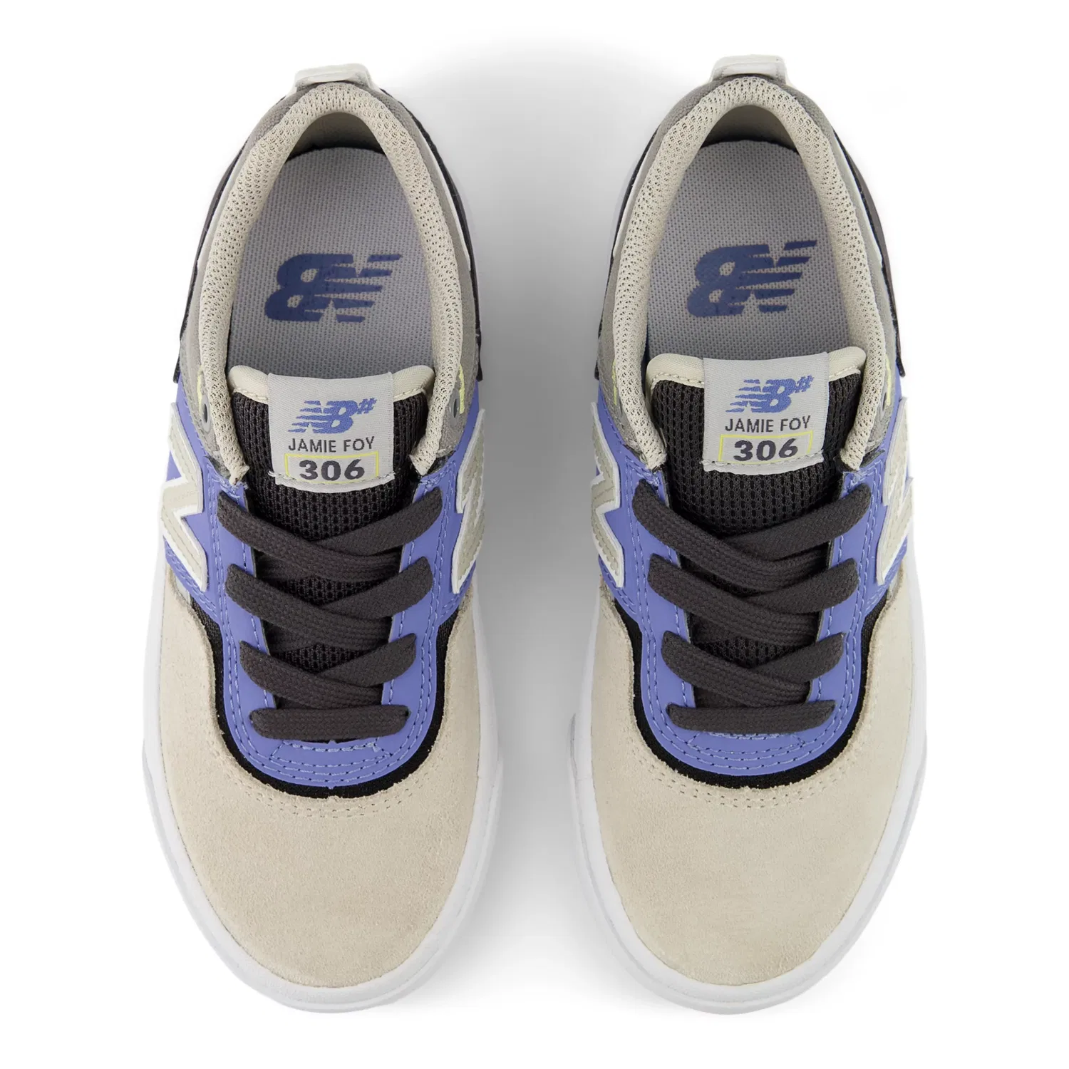 Детские кроссовки для скейтбординга с шнуровкой Jamie Foy 306 New Balance, Sandstone With Fairweather Blue — фото 4