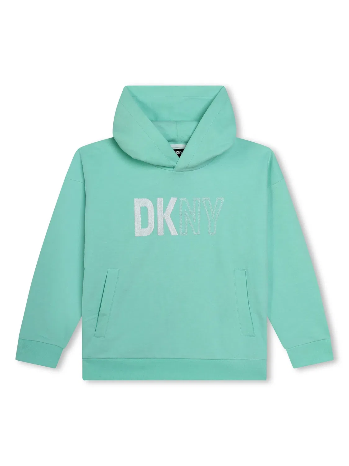 Худи из джерси с логотипом DKNY, зеленый