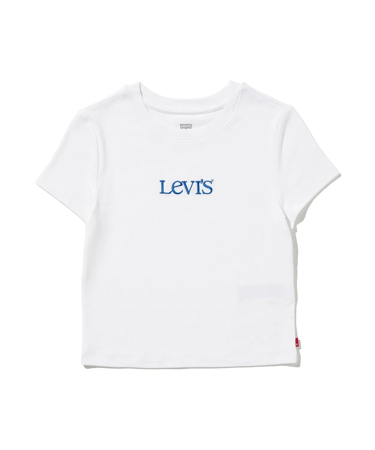 Женская футболка с принтом, укороченная, с коротким рукавом, Graphic Essential Baby T-Shirt Levi's, Белый — фото 4