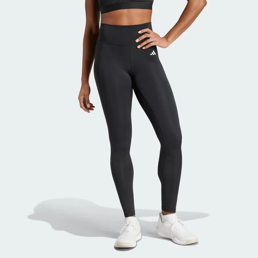 Спортивные брюки-скинни ADIDAS PERFORMANCE 'OPT ESS SIP' черного цвета — фото 2