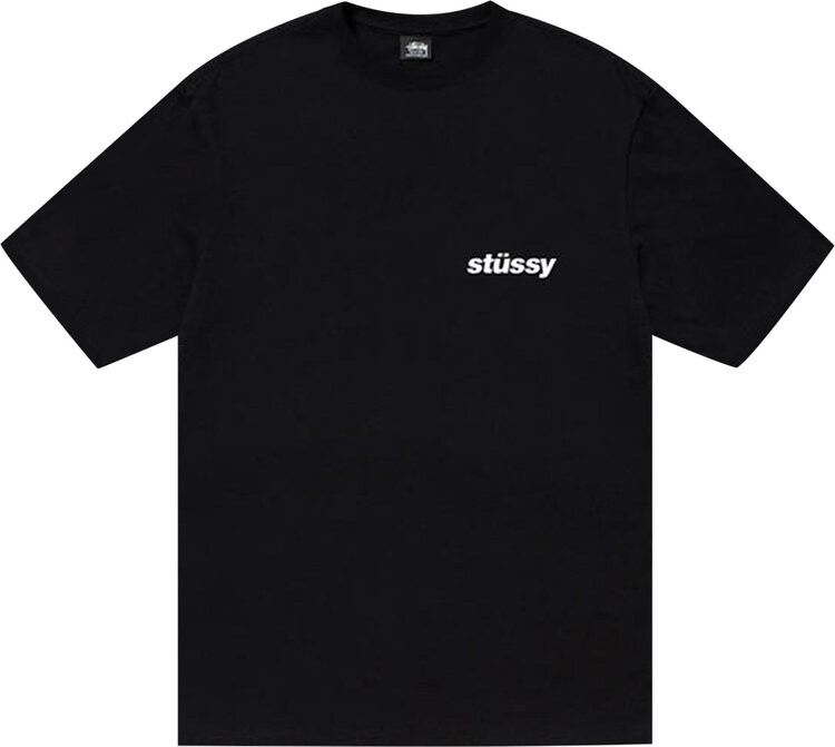 

Футболка Stussy Popsicle Tee 'Black', черный
