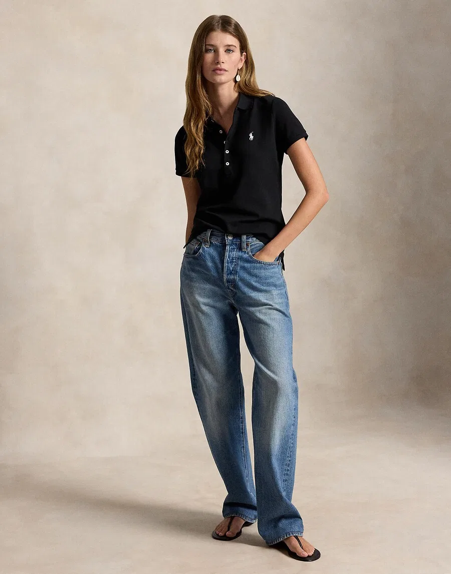 Футболка Polo Ralph Lauren черного цвета — фото 4