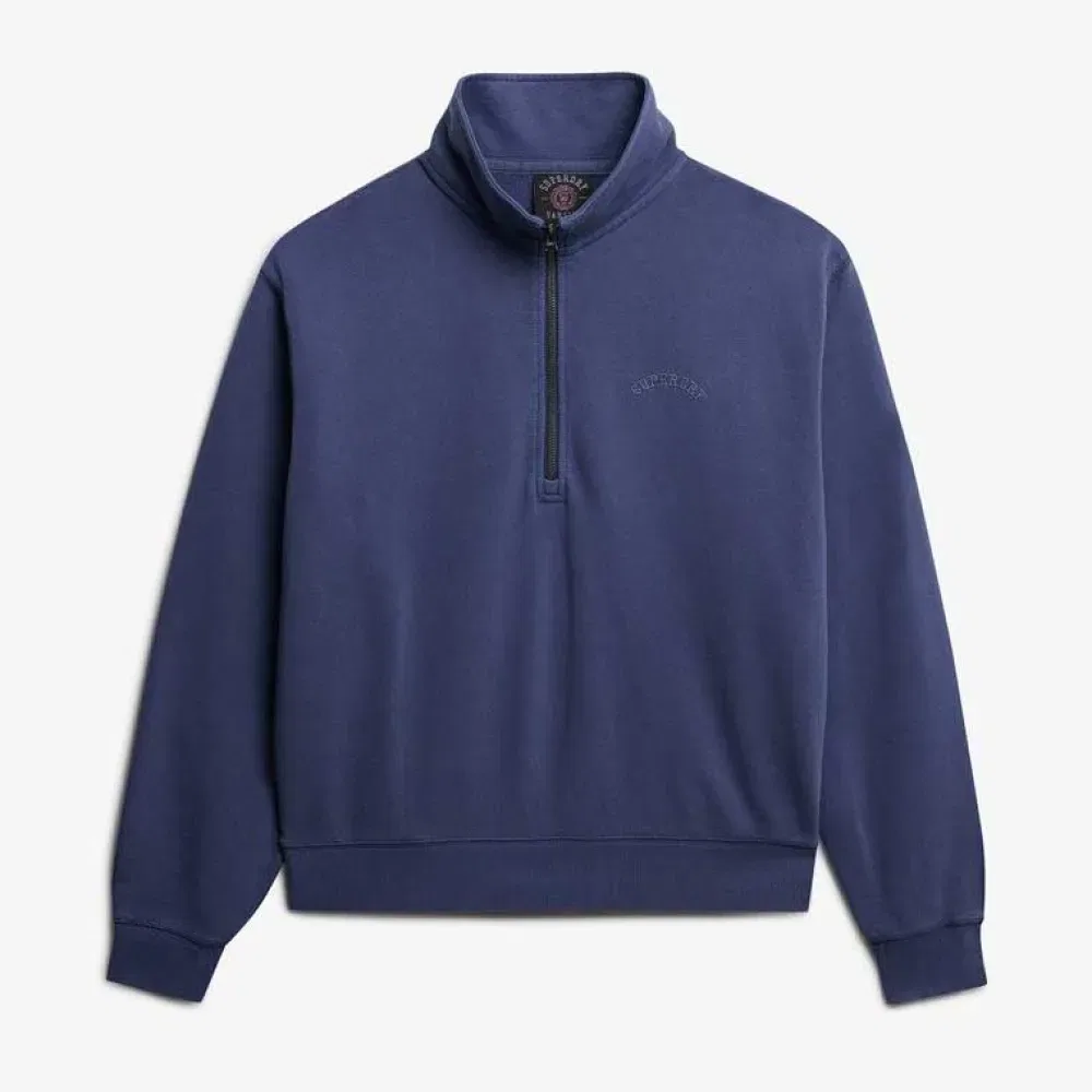 Худи с полузастежкой Superdry Essential Logo Gd, синий — фото 3