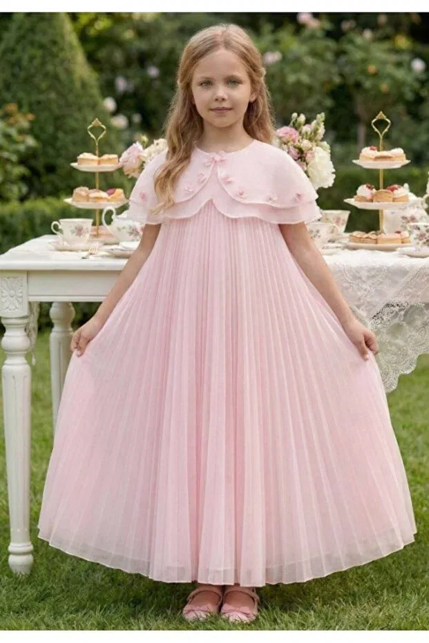 Детское платье-рубашка для девочек без рукавов Pamina girls' 36426pr pant suit dress Marka, Pink