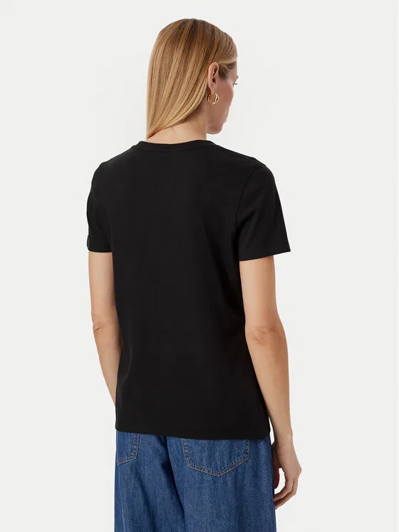 Футболка regular fit Heritage C-Nk Tommy Hilfiger, черный — фото 3