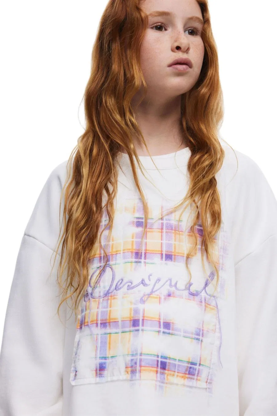 Детский свитшот с принтом Desigual, White — фото 3
