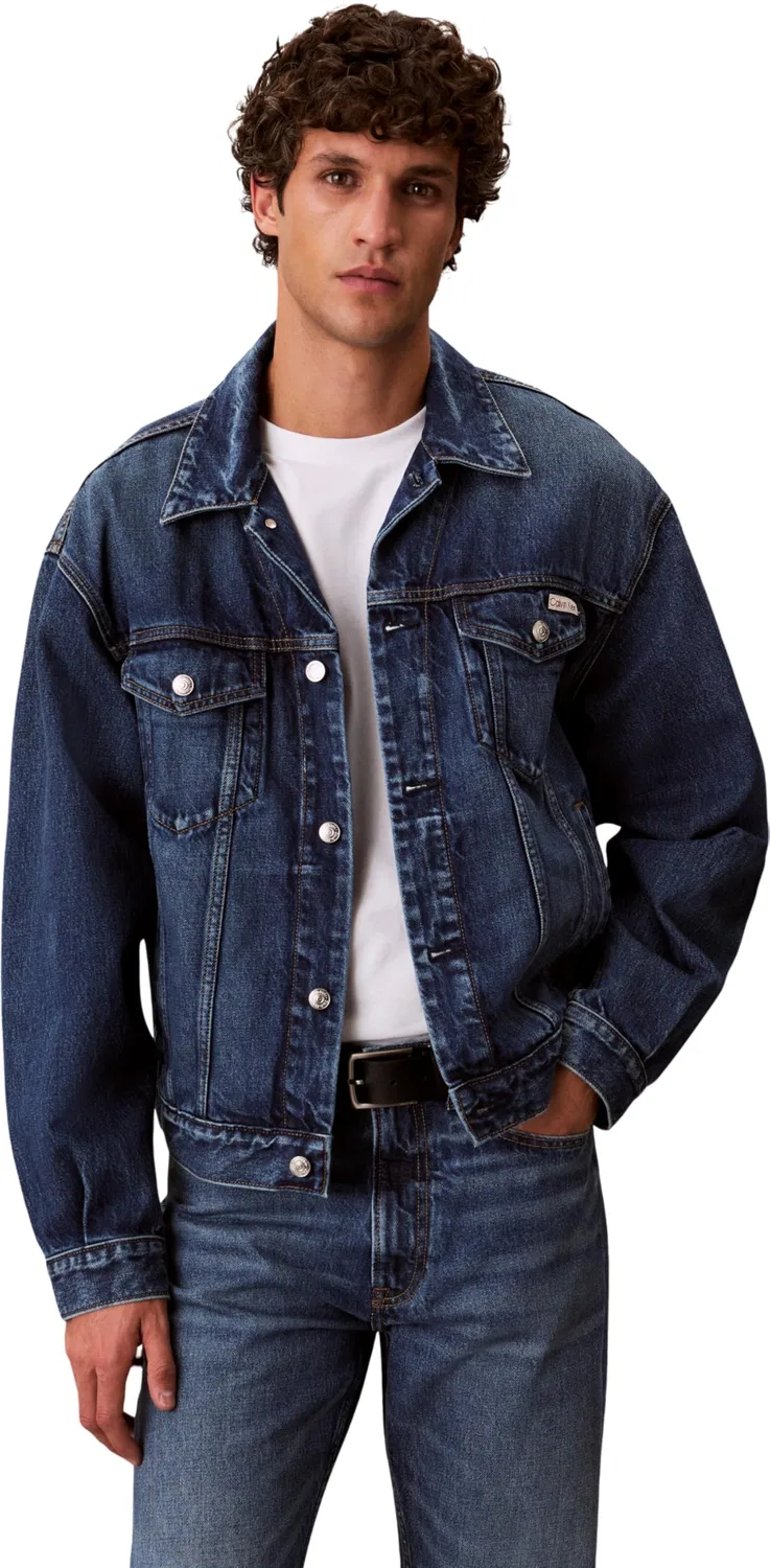 Мужская куртка с принтом 90s Horizon Trucker Calvin Klein, Horizon Blue