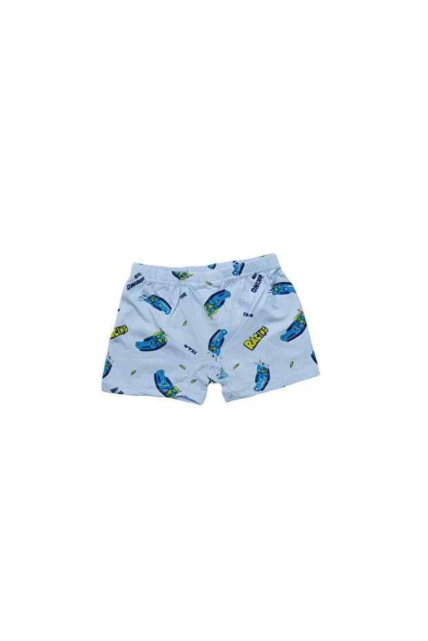 Детский комплект нижнего белья для мальчиков с принтом Car Patterned Iwings, Blue — фото 2