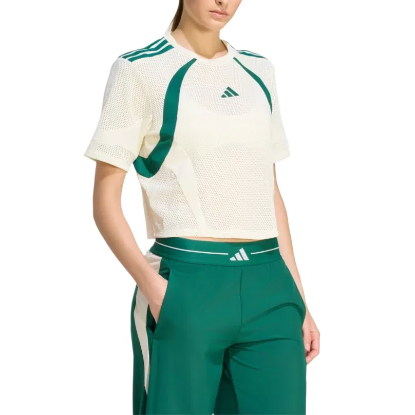 Женская футболка с круглым вырезом Hyperglam Adidas, Ivory White — фото 3