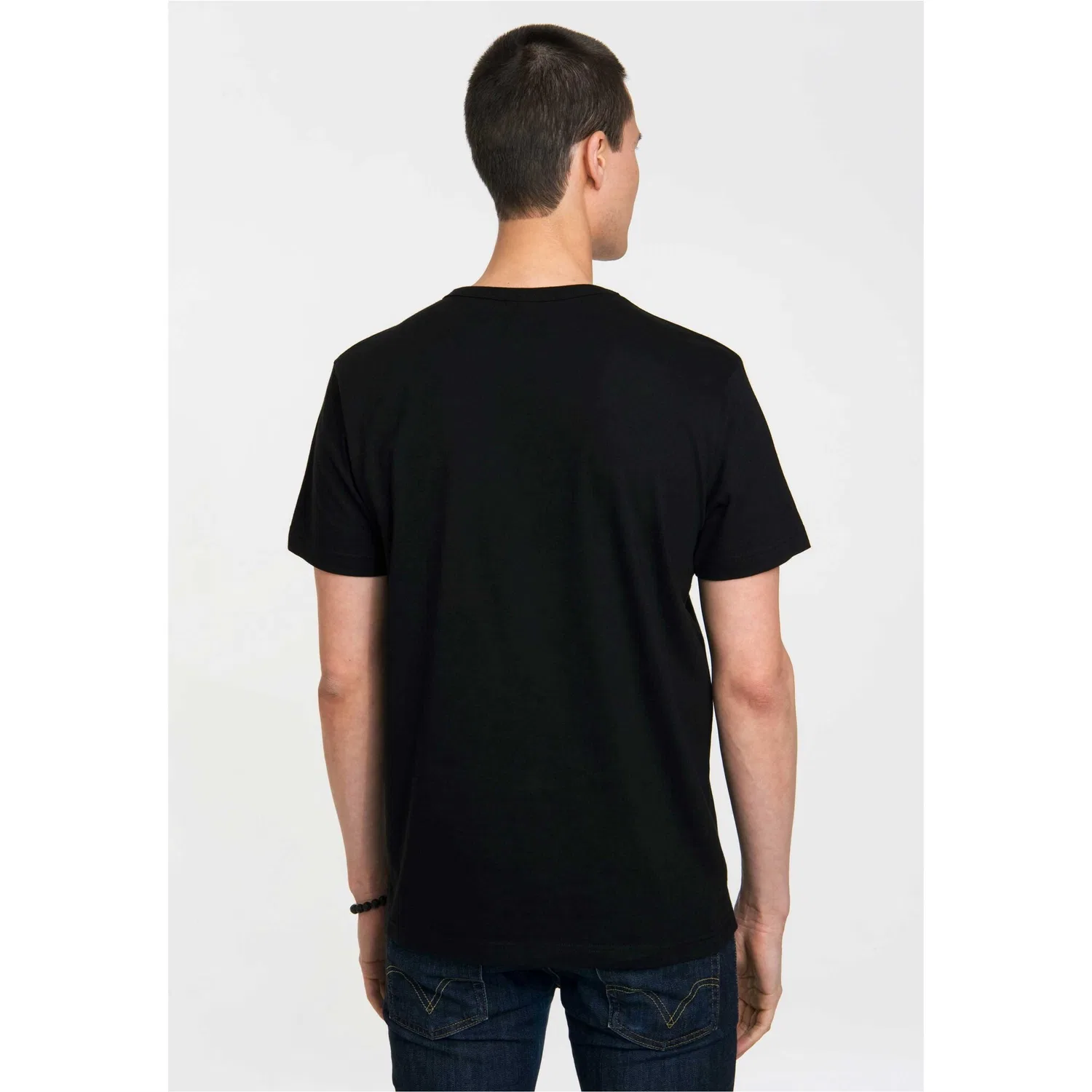 Детская хлопковая футболка с принтом Ernie & Bert LOGOSHIRT, Black — фото 4