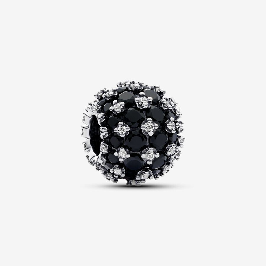 

Шарм Pandora Sparkling Pave Round, серебро/черный