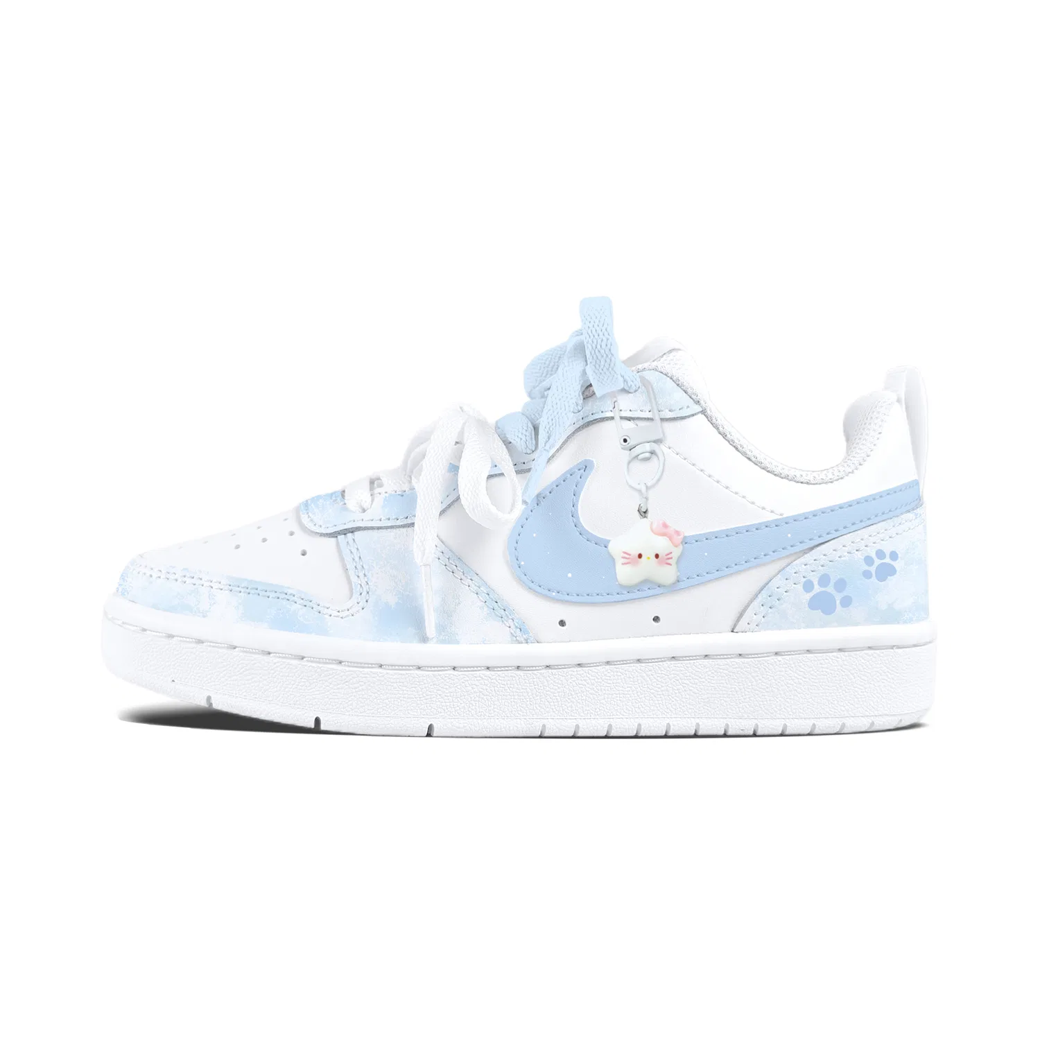 Детские кеды для скейтбординга Light Pink Nike Court Borough — фото 3