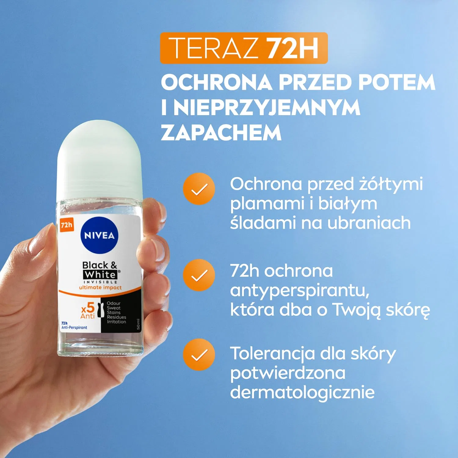 Антиперспирант-ролик NIVEA Ultimate Impact, 50 мл — фото 3