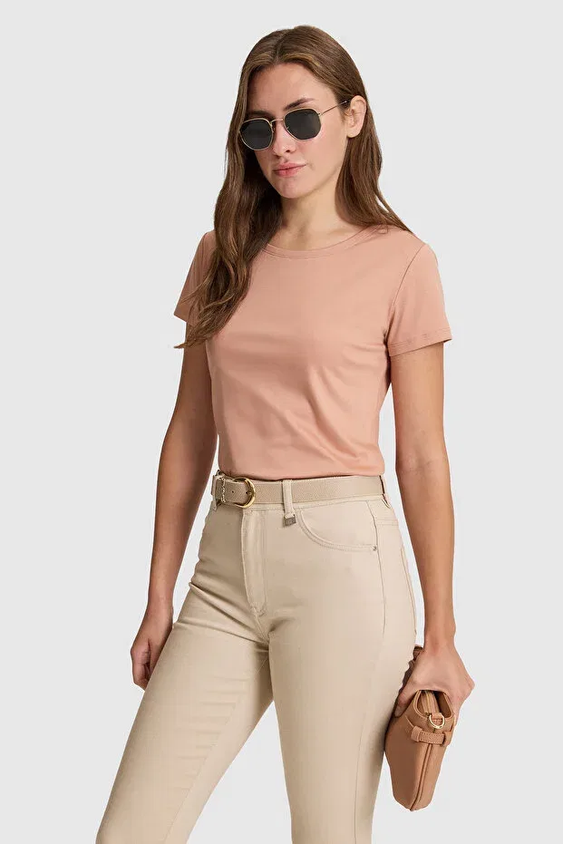 Женская футболка с круглым вырезом U.S. Polo Assn., Powder — фото 3