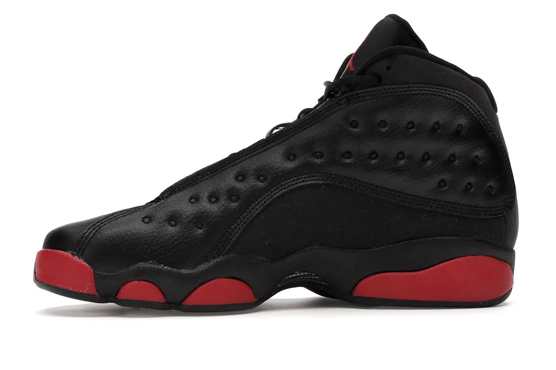 Детские кроссовки с замшевым верхом Jordan 13 Retro Jordan, Black/Gym Red-Black — фото 3