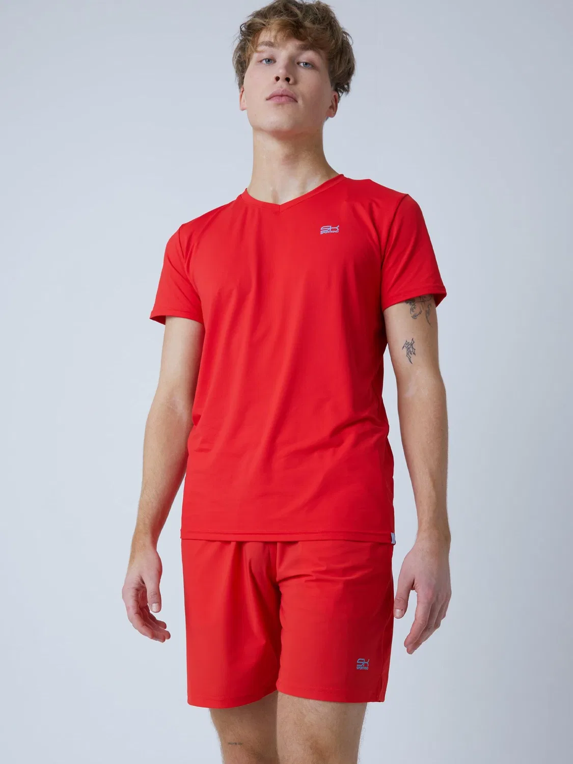 Спортивные шорты Sportkind Regular Workout Pants Shorts regular красного цвета — фото 2