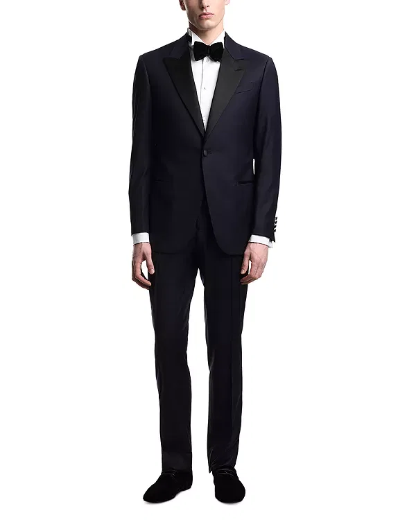 Мужской смокинг с пиковым лацканом Emporio Armani, Navy Blue