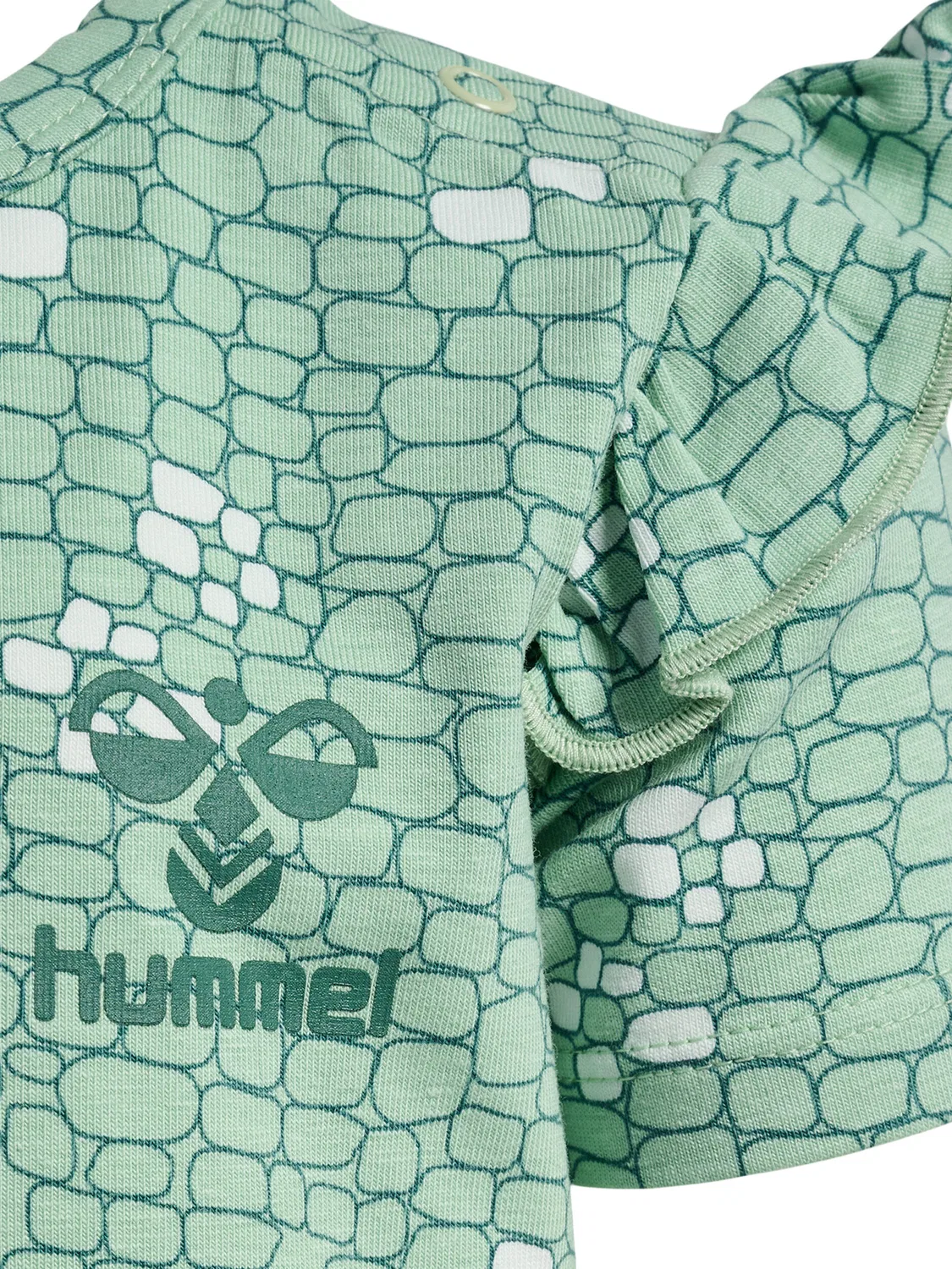 Детская футболка с коротким рукавом Hmlzanzi Hummel, Grun Moosgrun Khakigrun — фото 3