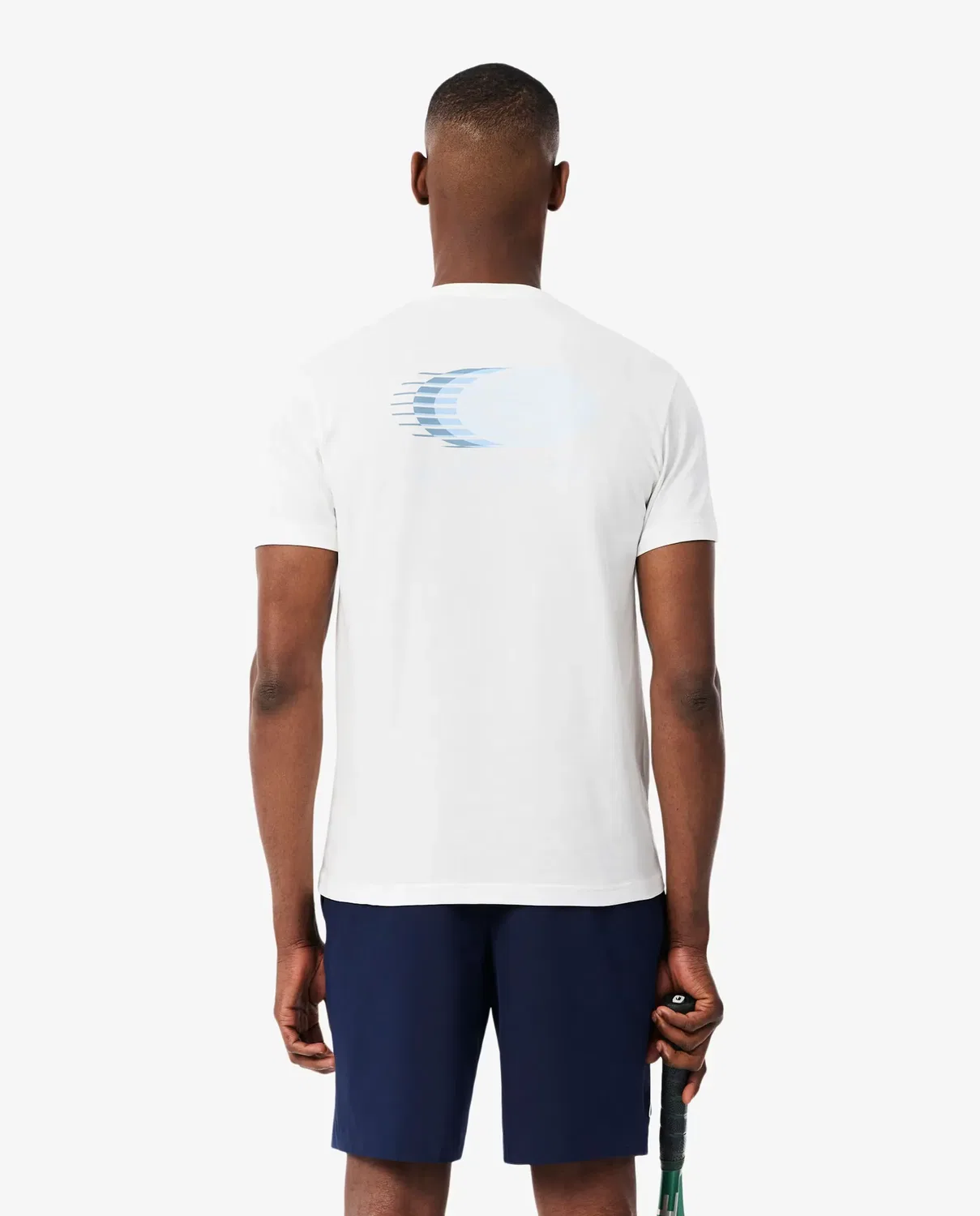 Мужская футболка с принтом Ultra Dry Lacoste, Blanco — фото 2