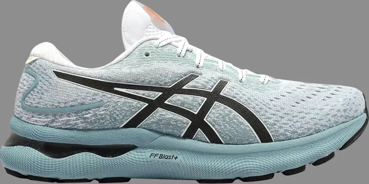 

Кроссовки gel nimbus 24 2e wide 'light steel' Asics, серый