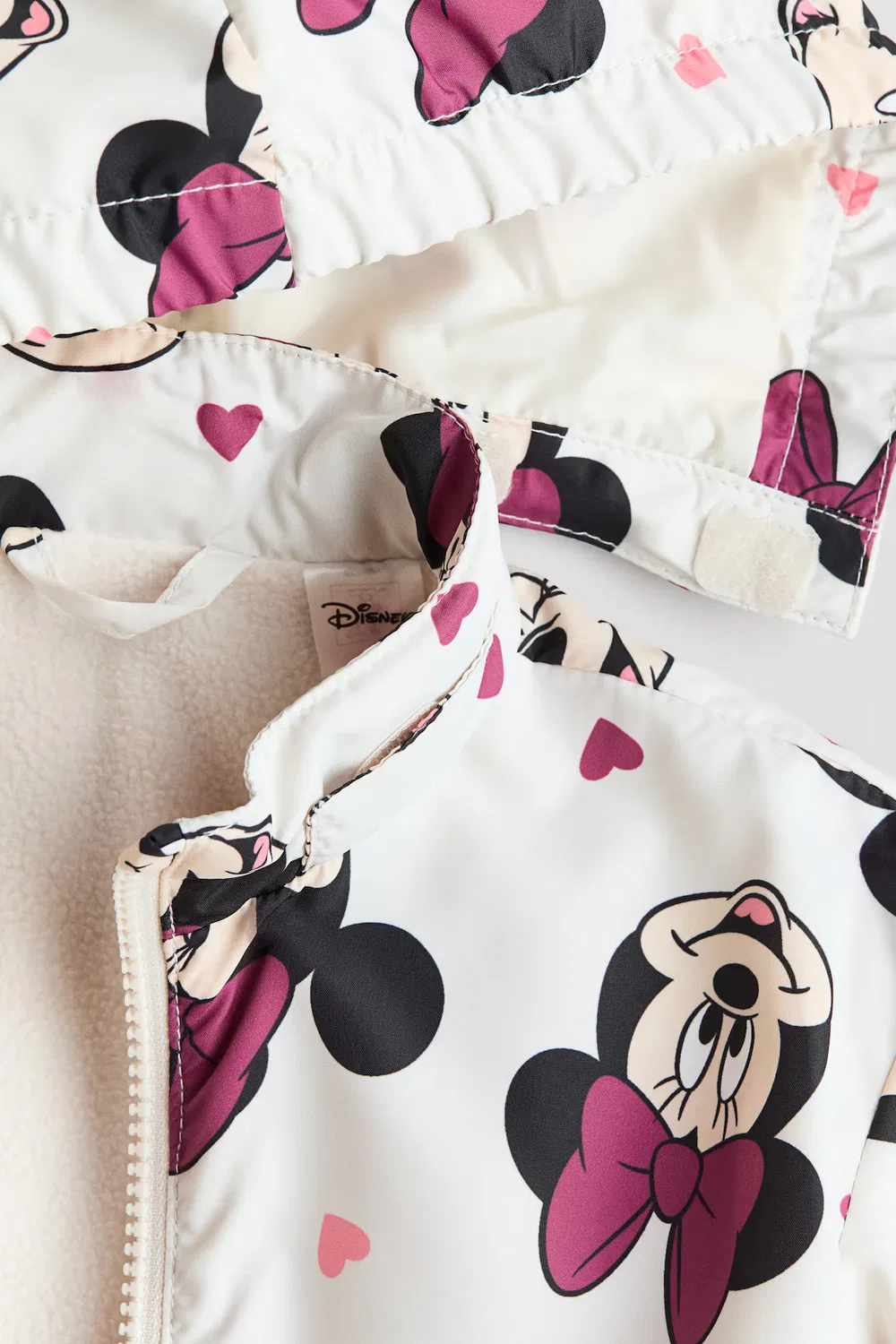 Куртка с флисовой подкладкой H&M, Weiß/Minnie Maus — фото 2