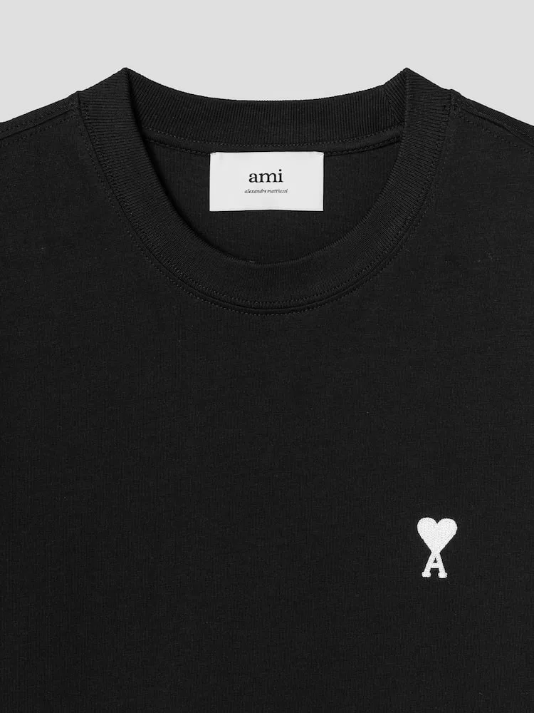 Футболка с принтом ADC AMI PARIS, Black — фото 3