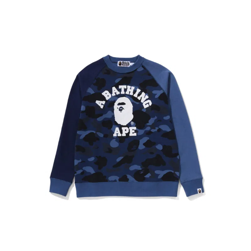 Детская толстовка с принтом FW24 Kids' A BATHING APE, Dark Blue NYX