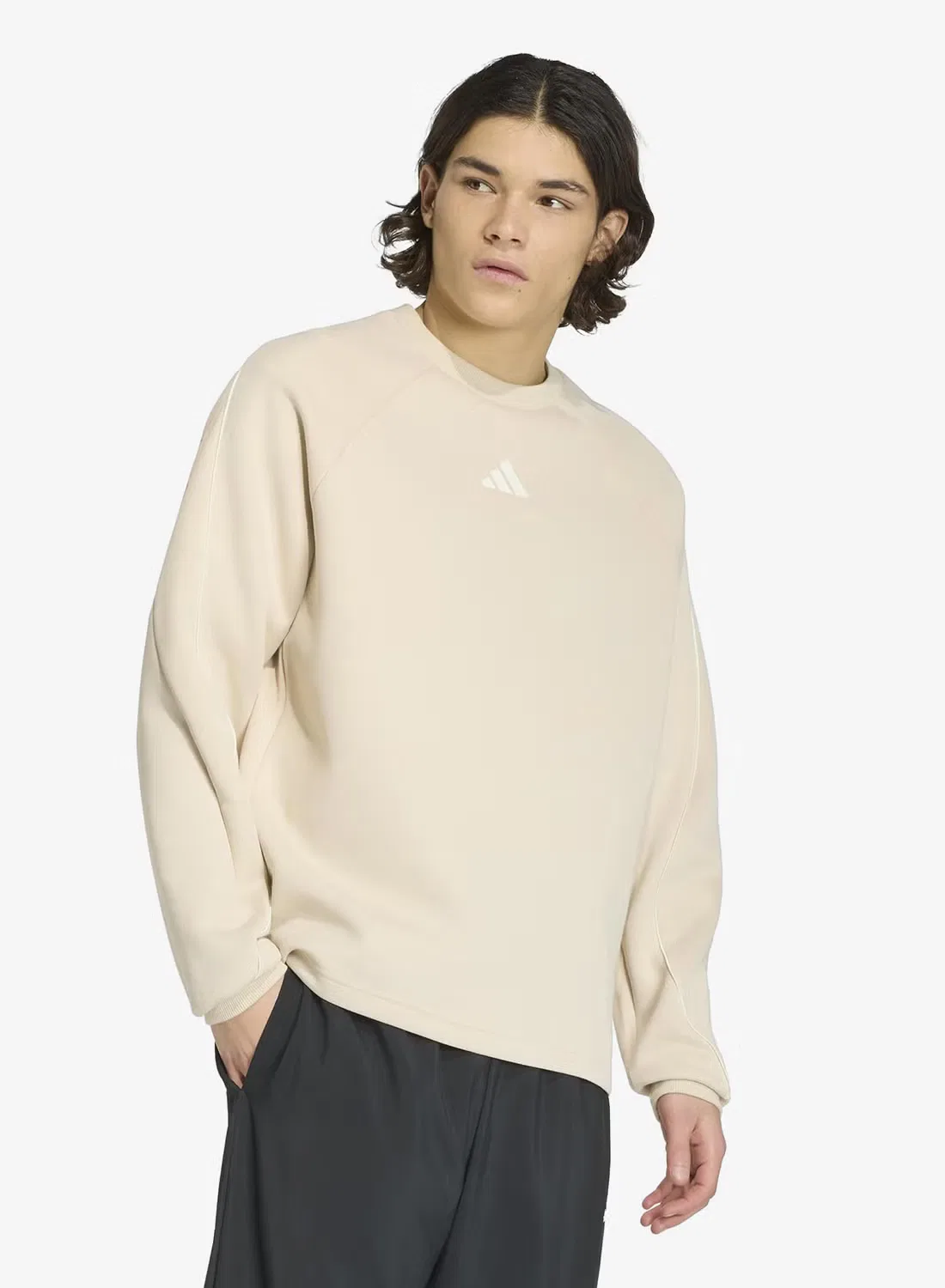 Свитшот с логотипом Stadium Adidas, белый