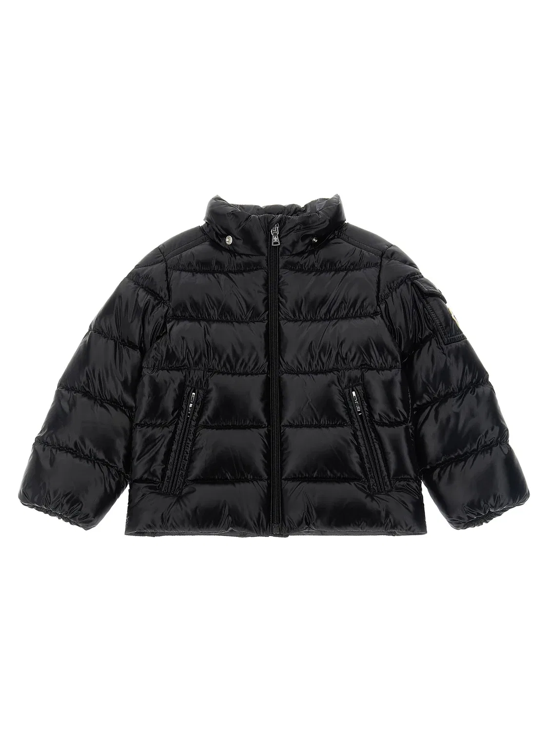 Пуховик Moncler Maya Moncler Enfant, черный — фото 2
