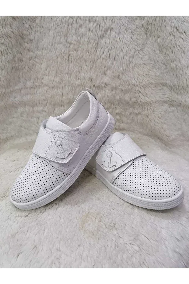 Детские спортивные туфли для девочек с ортопедической стелькой Özgür Kids, White — фото 2