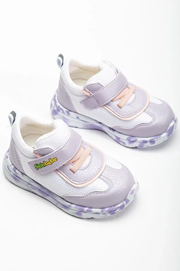 Детские спортивные туфли для девочек ортопедические Şirinbebe Dilimler Ayakkabı, Lila