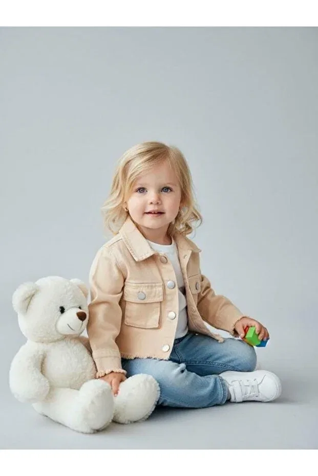 Джинсовая куртка для девочки Zekids — фото 3