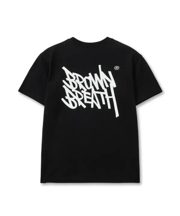 Футболка с принтом, Kids tag tee, Brownbreath Kids, черный — фото 2